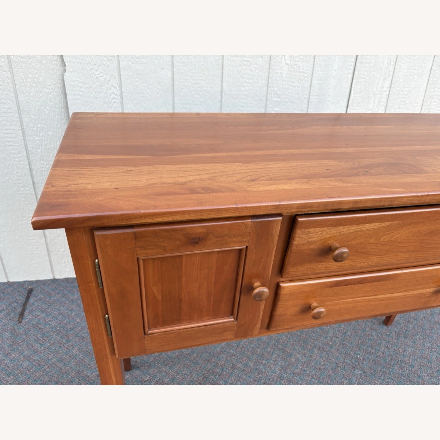 Solid Cherry Hepplewhite Sideboard Buffet Cabinet - image-3