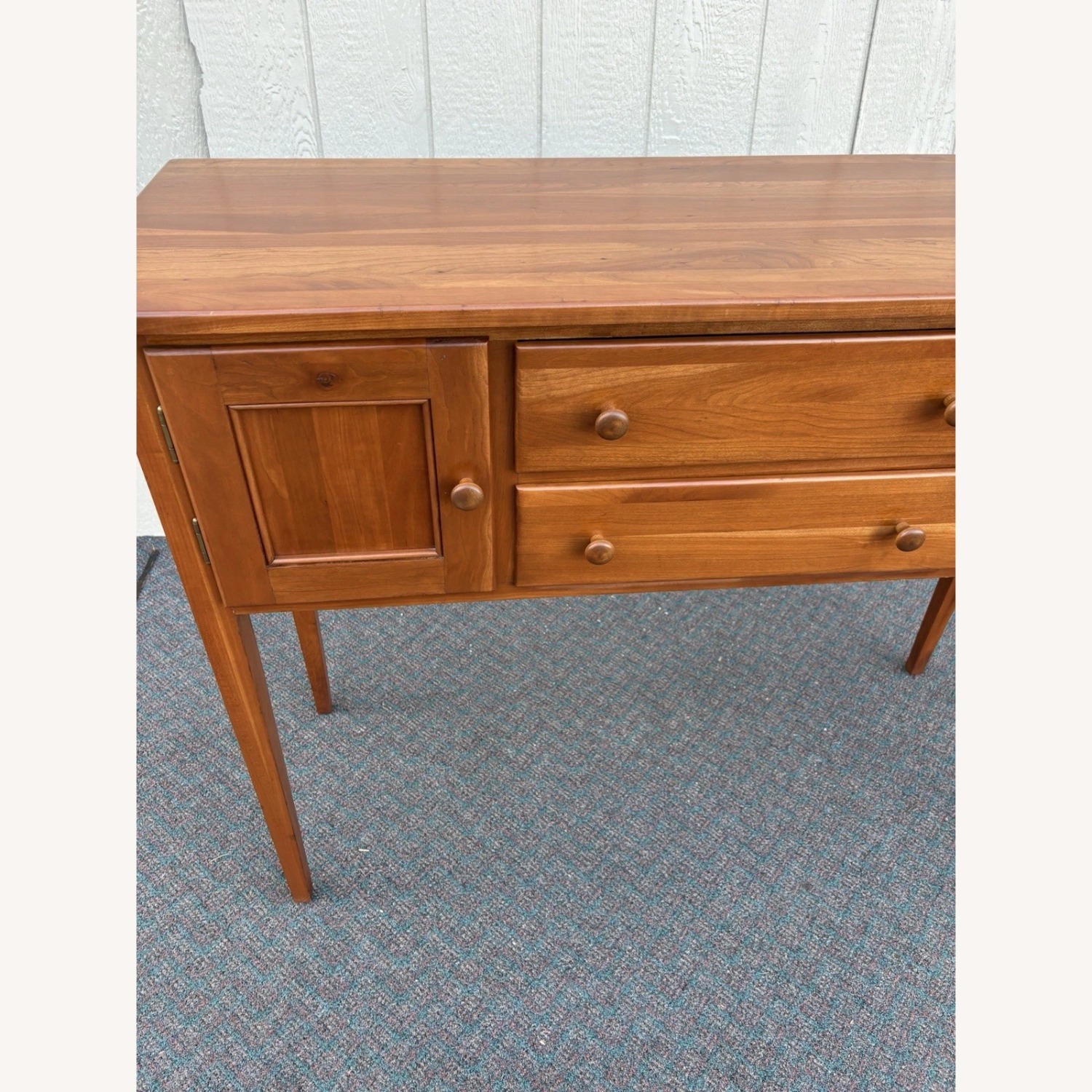Solid Cherry Hepplewhite Sideboard Buffet Cabinet - image-11