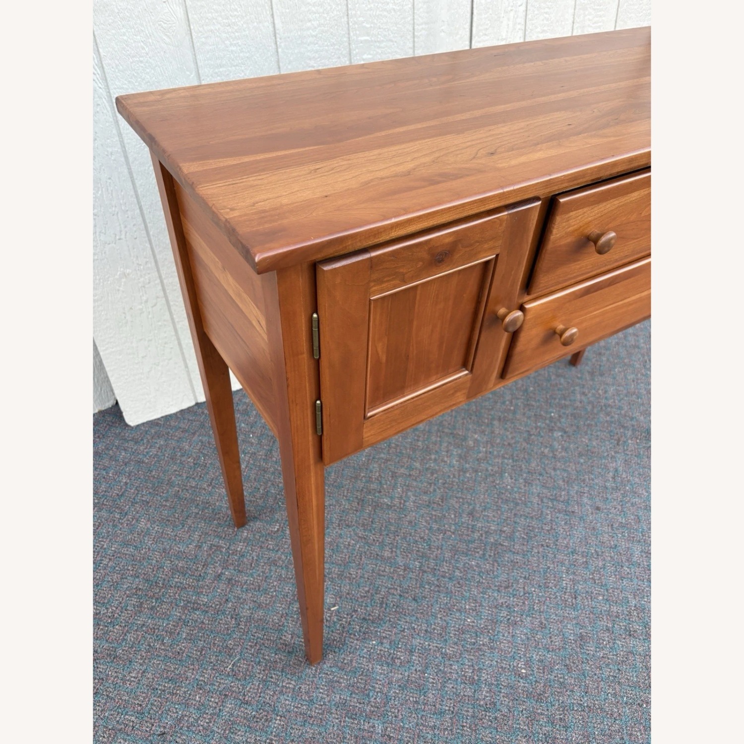 Solid Cherry Hepplewhite Sideboard Buffet Cabinet - image-10