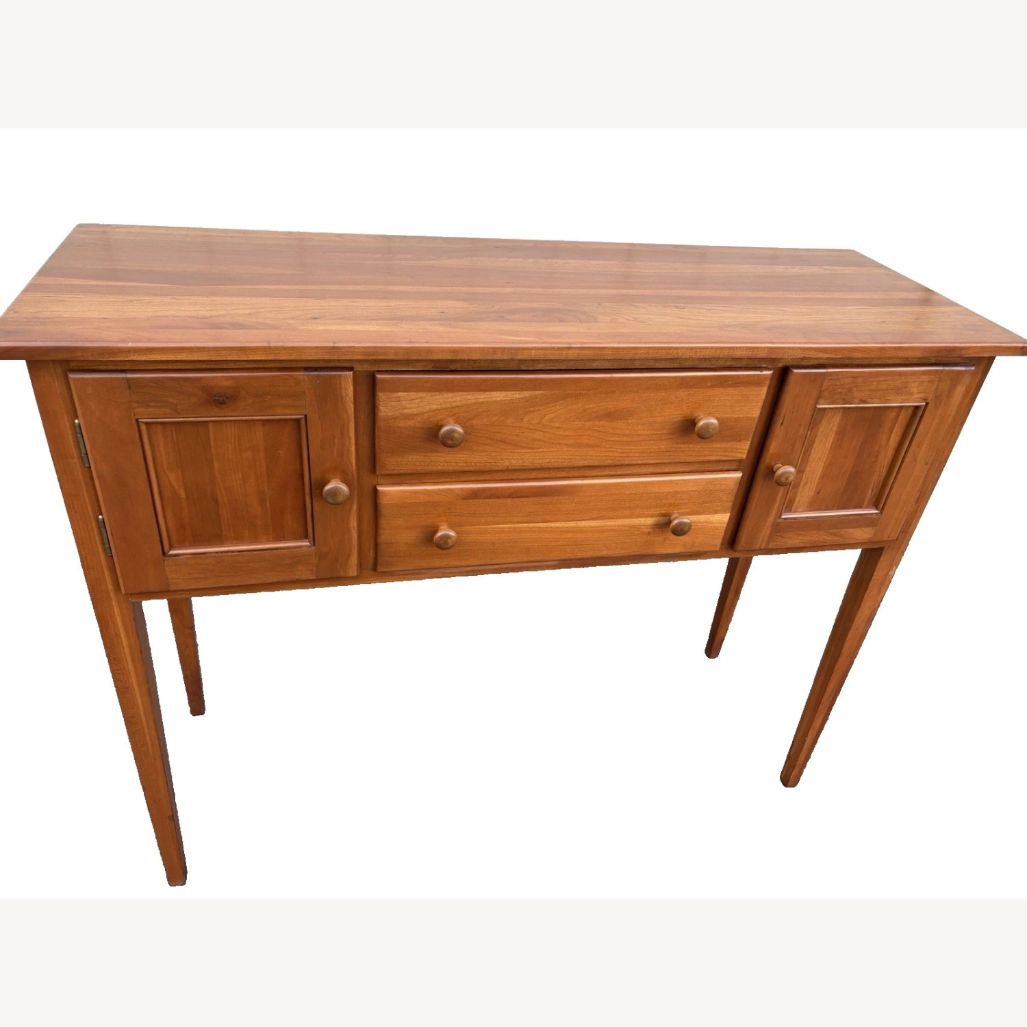 Solid Cherry Hepplewhite Sideboard Buffet Cabinet - image-1