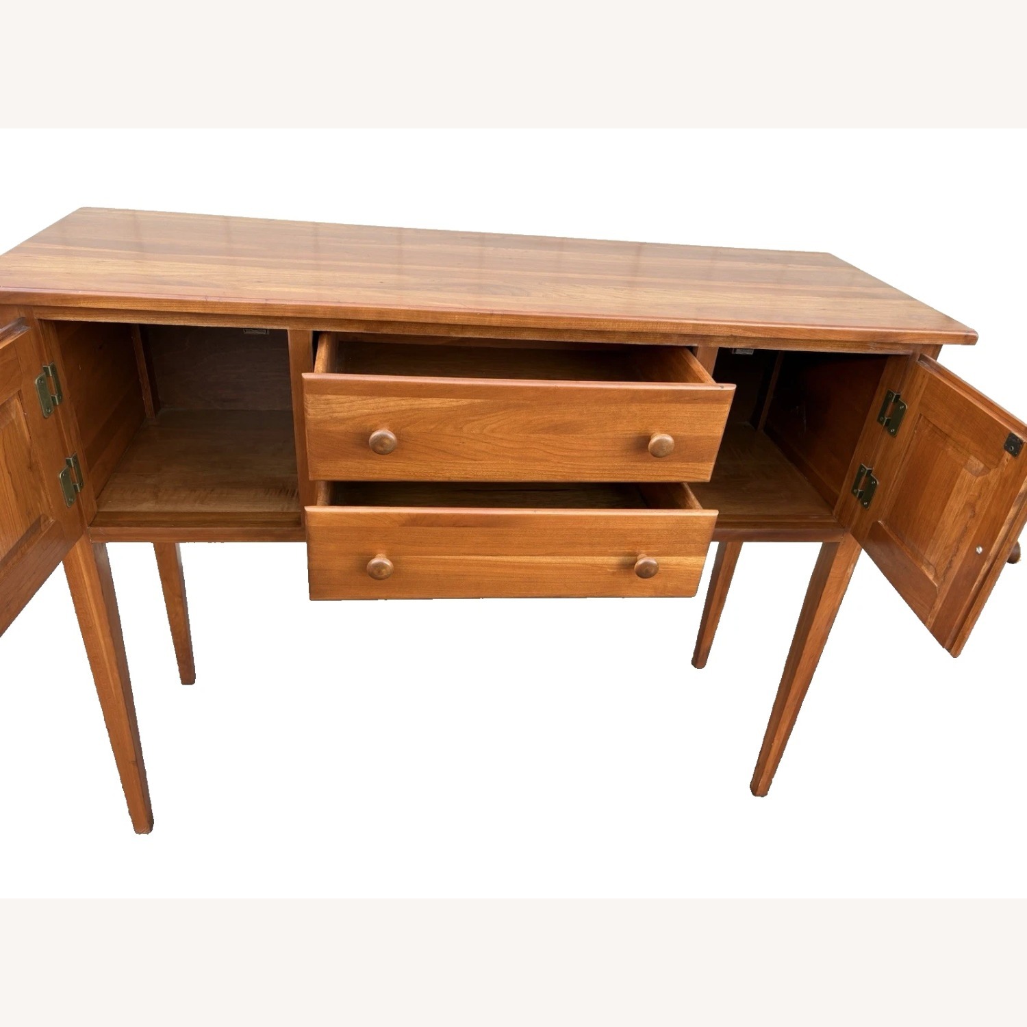 Solid Cherry Hepplewhite Sideboard Buffet Cabinet - image-2