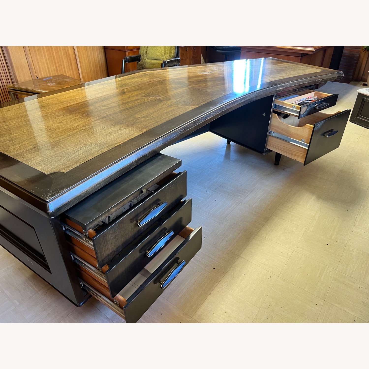 Black Wood Desk - image-4