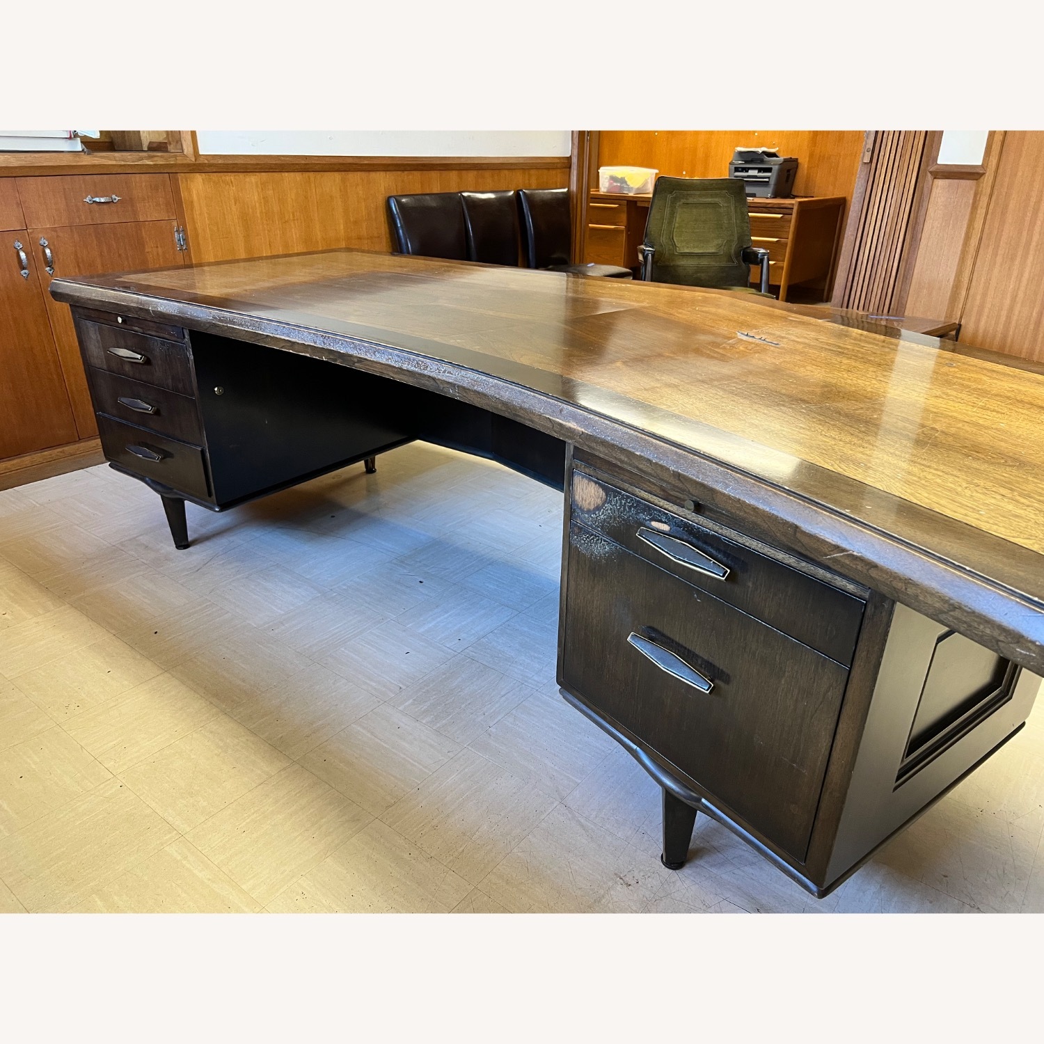 Black Wood Desk - image-5