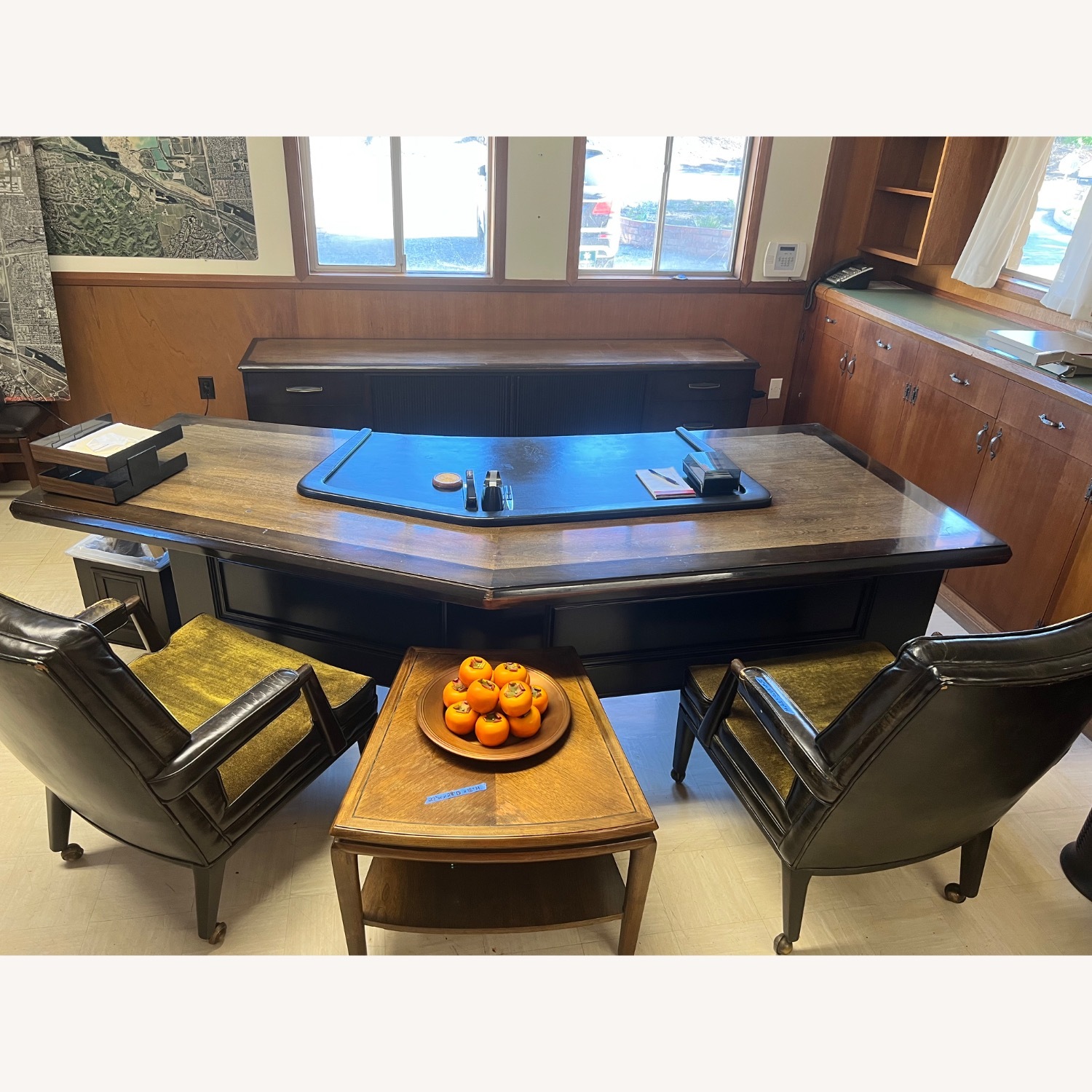 Black Wood Desk - image-7