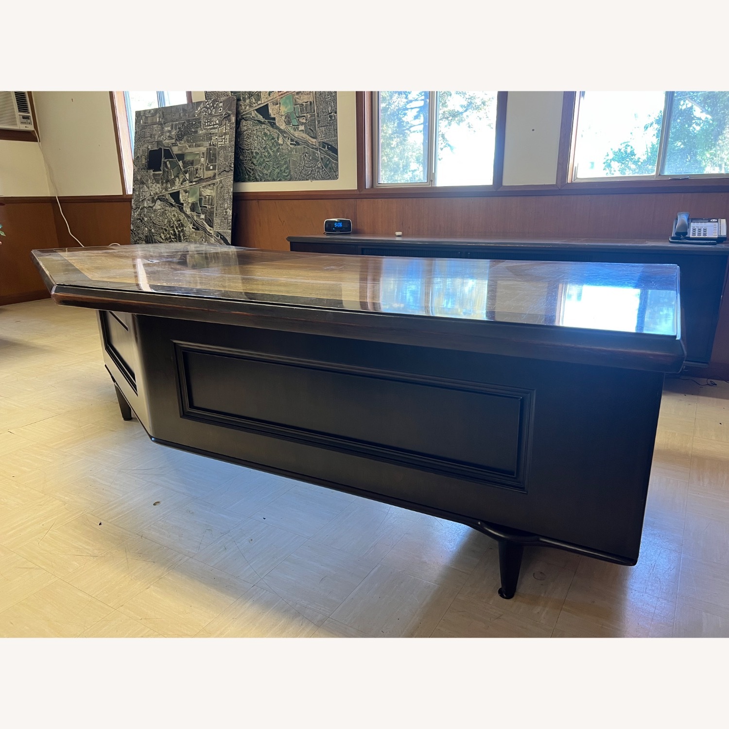 Black Wood Desk - image-3