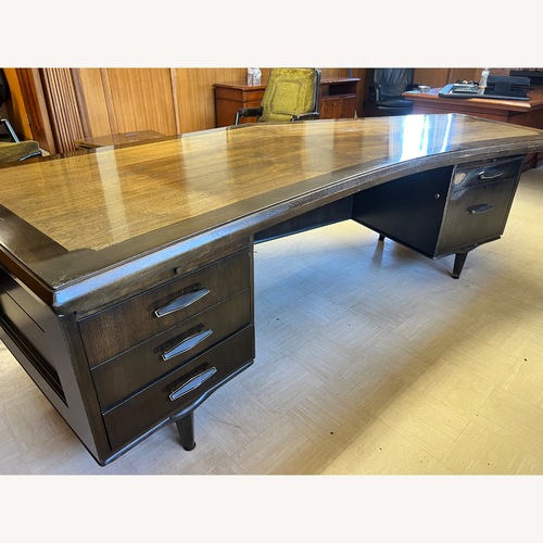 Used Black Wood Desk for sale on AptDeco