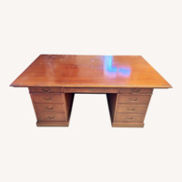 Vintage/Antique Brown Wood Desk