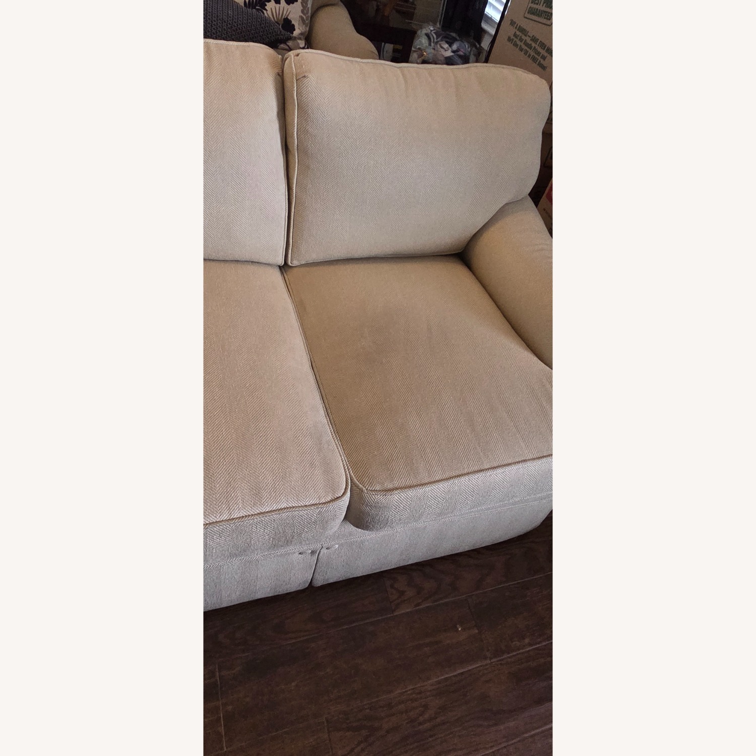 Vintage/Antique Natural 3+ Seater Sofa - image-2