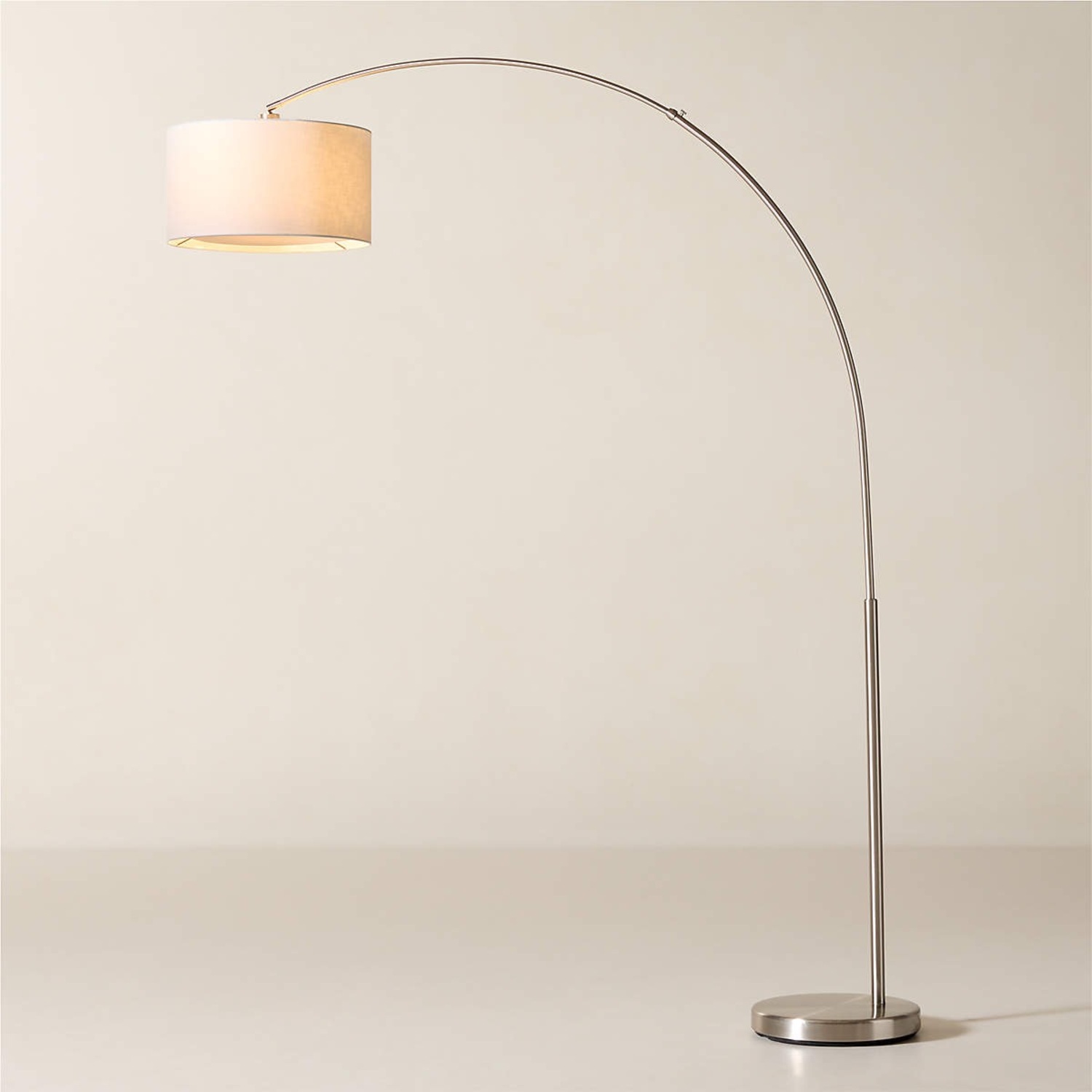 CB2 Big Dipper Arc Brushed-Nickel Floor Lamp - image-4