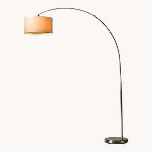 Used CB2 Big Dipper Arc Brushed-Nickel Floor Lamp for sale on AptDeco