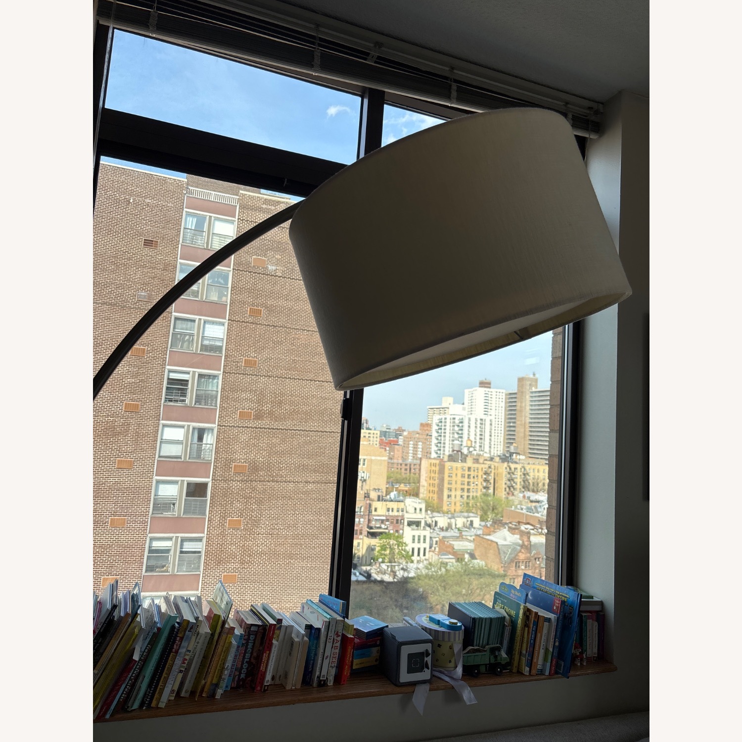 CB2 Big Dipper Arc Brushed-Nickel Floor Lamp - image-3