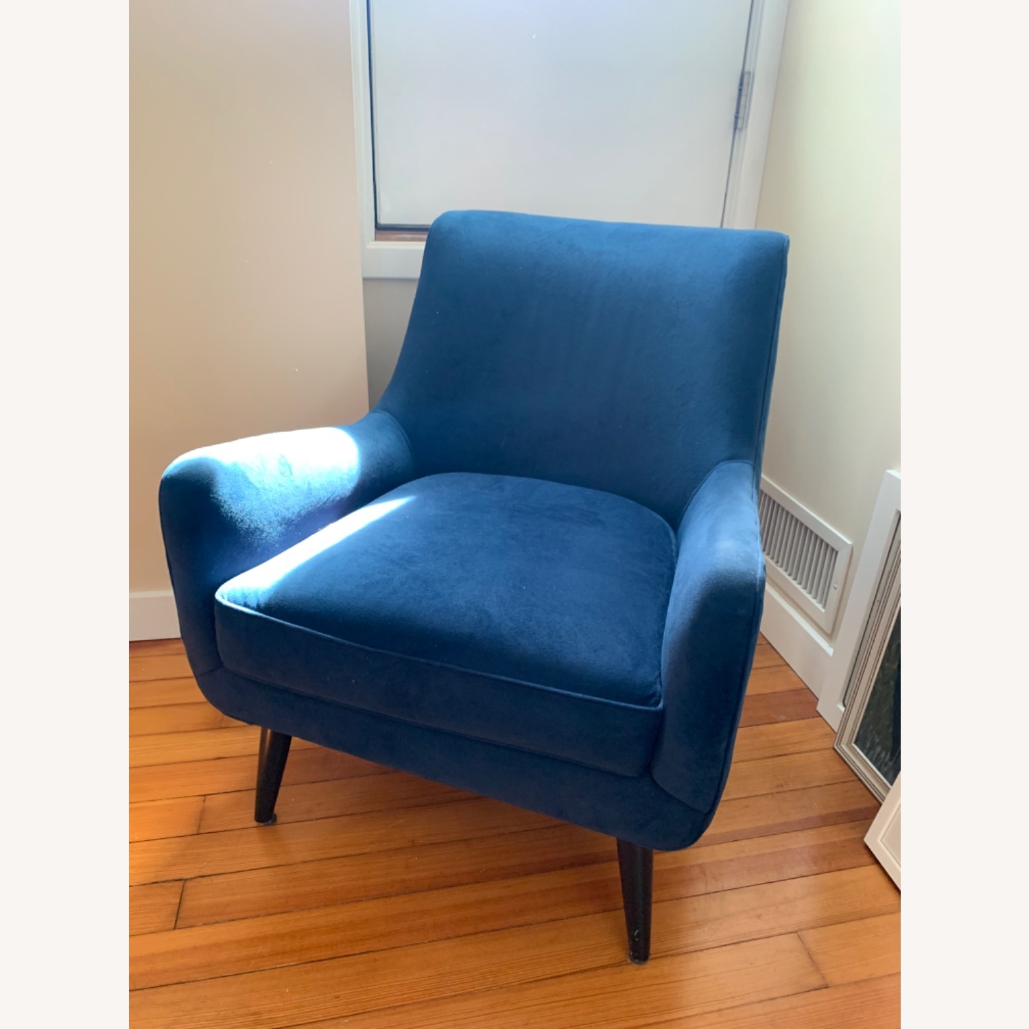 Room & Board Quinn Blue Velvet Armchair - image-2