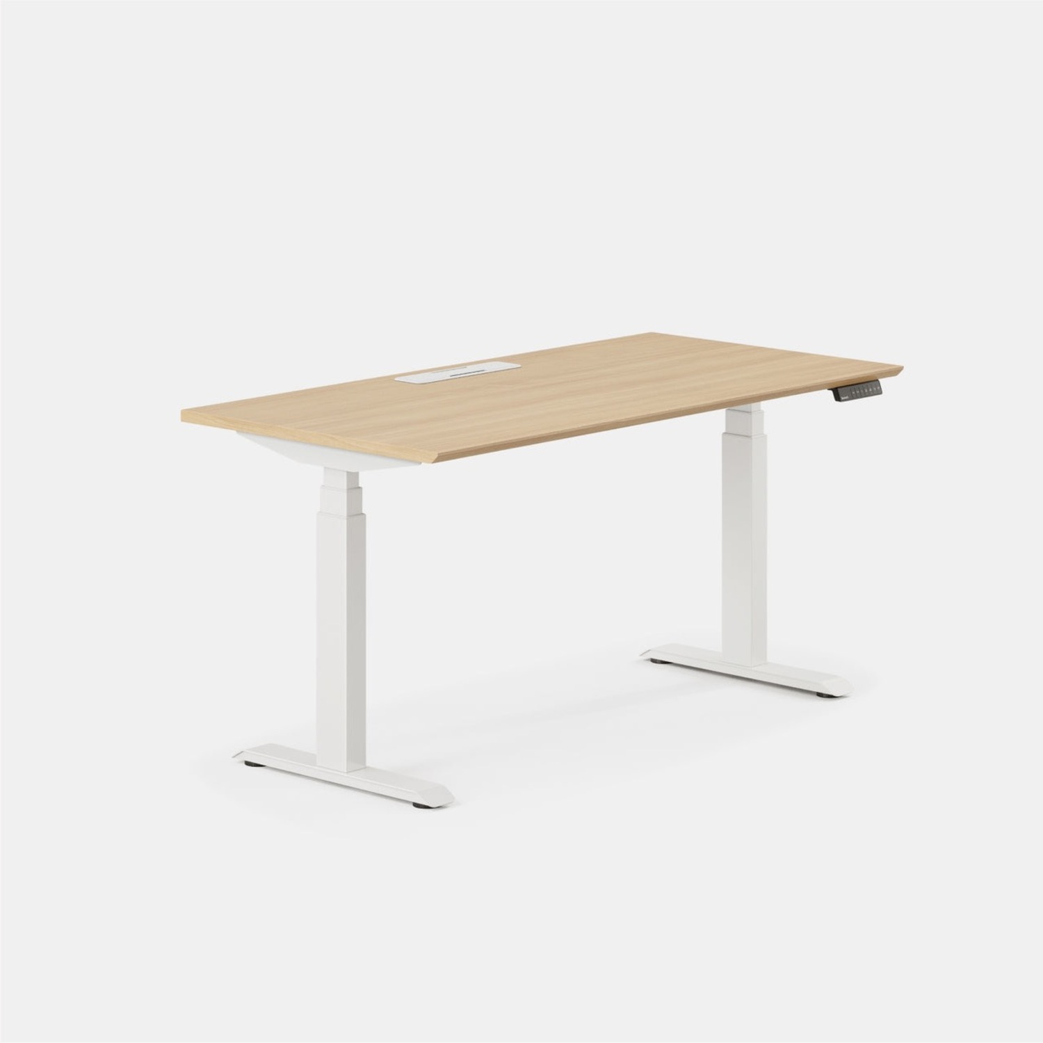 Branch Executive Standing White Wood Desk - image-1