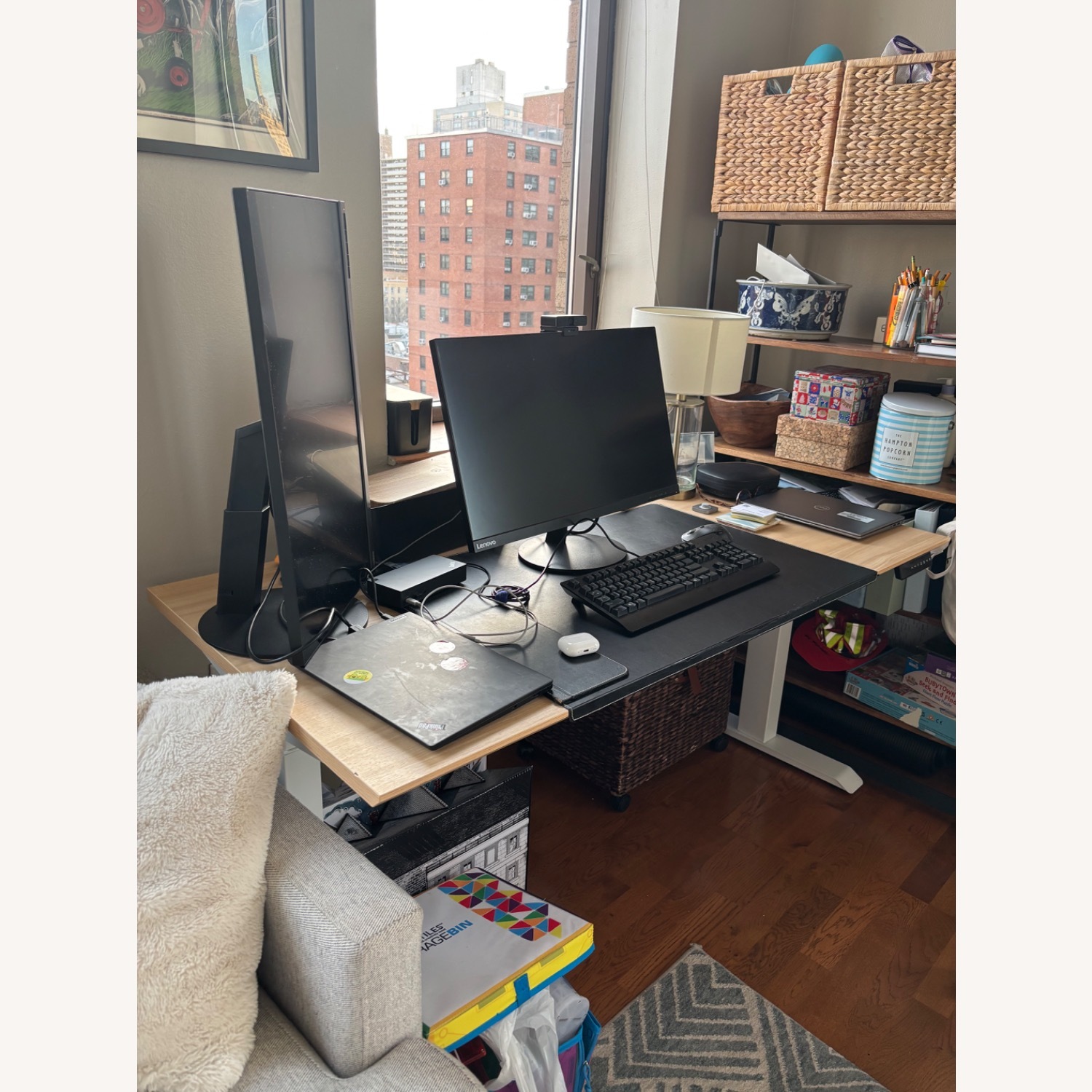 Branch Executive Standing White Wood Desk - image-6