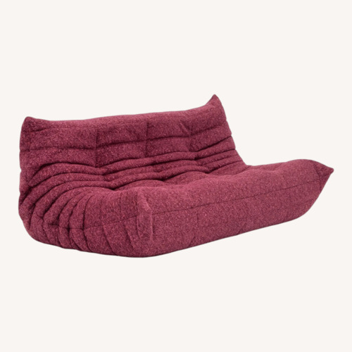 Used Ligne Roset Purple Boucle 3+ Seater Sofa for sale on AptDeco