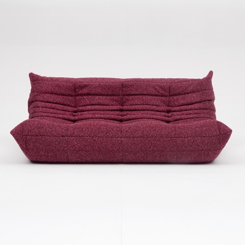 Used Ligne Roset Purple Boucle 3+ Seater Sofa for sale on AptDeco