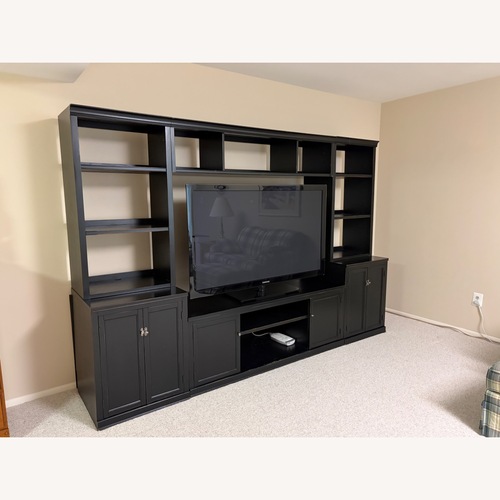 Used Pottery Barn Logan  Entertainment Center for sale on AptDeco