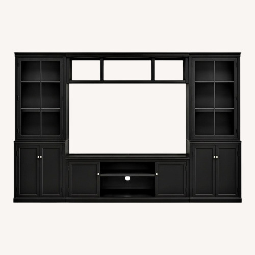 Used Pottery Barn Logan  Entertainment Center for sale on AptDeco