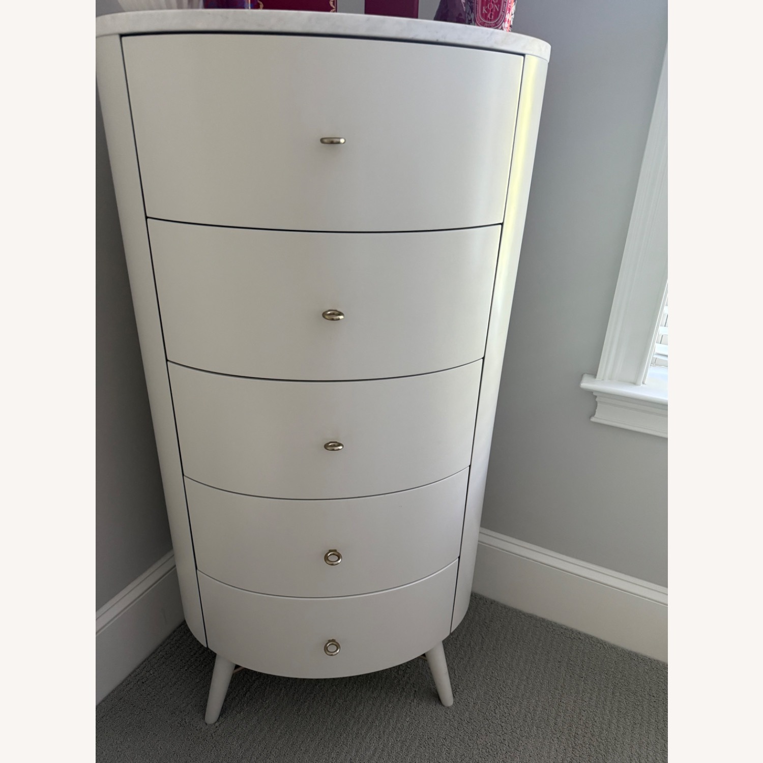 West Elm White Penelope Dresser - image-1