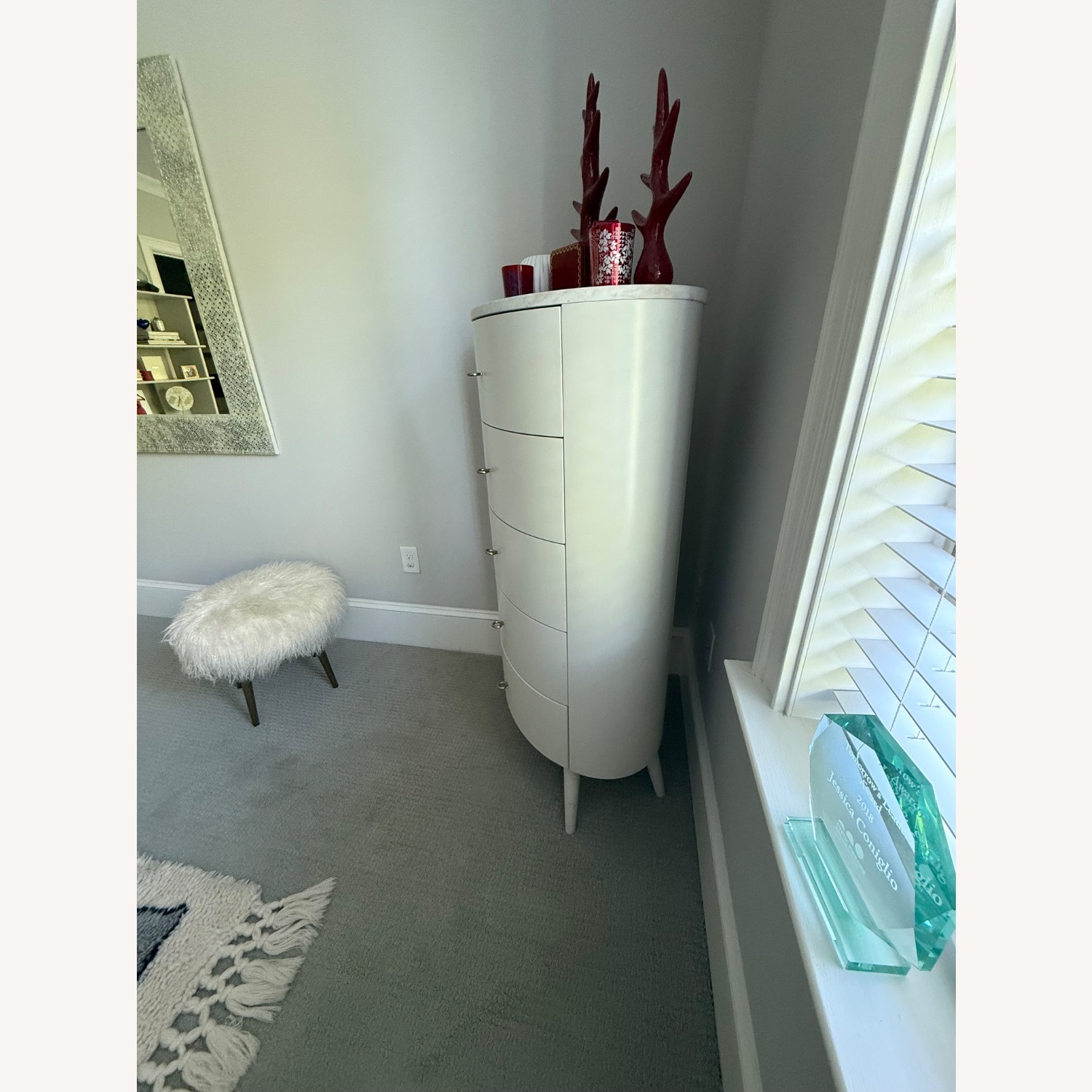 West Elm White Penelope Dresser - image-3