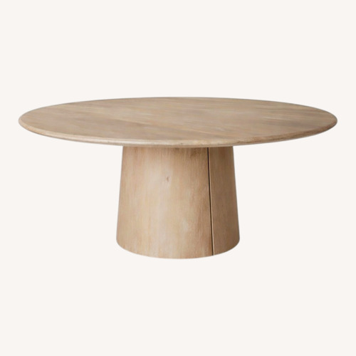 Used Williams Sonoma Radius Natural Wood Dining Table for sale on AptDeco