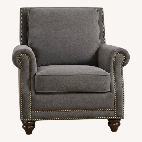 Used Dark Gray Fabric Armchair for sale on AptDeco
