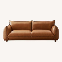 Dark Brown Leather 3+ Seater Sofa