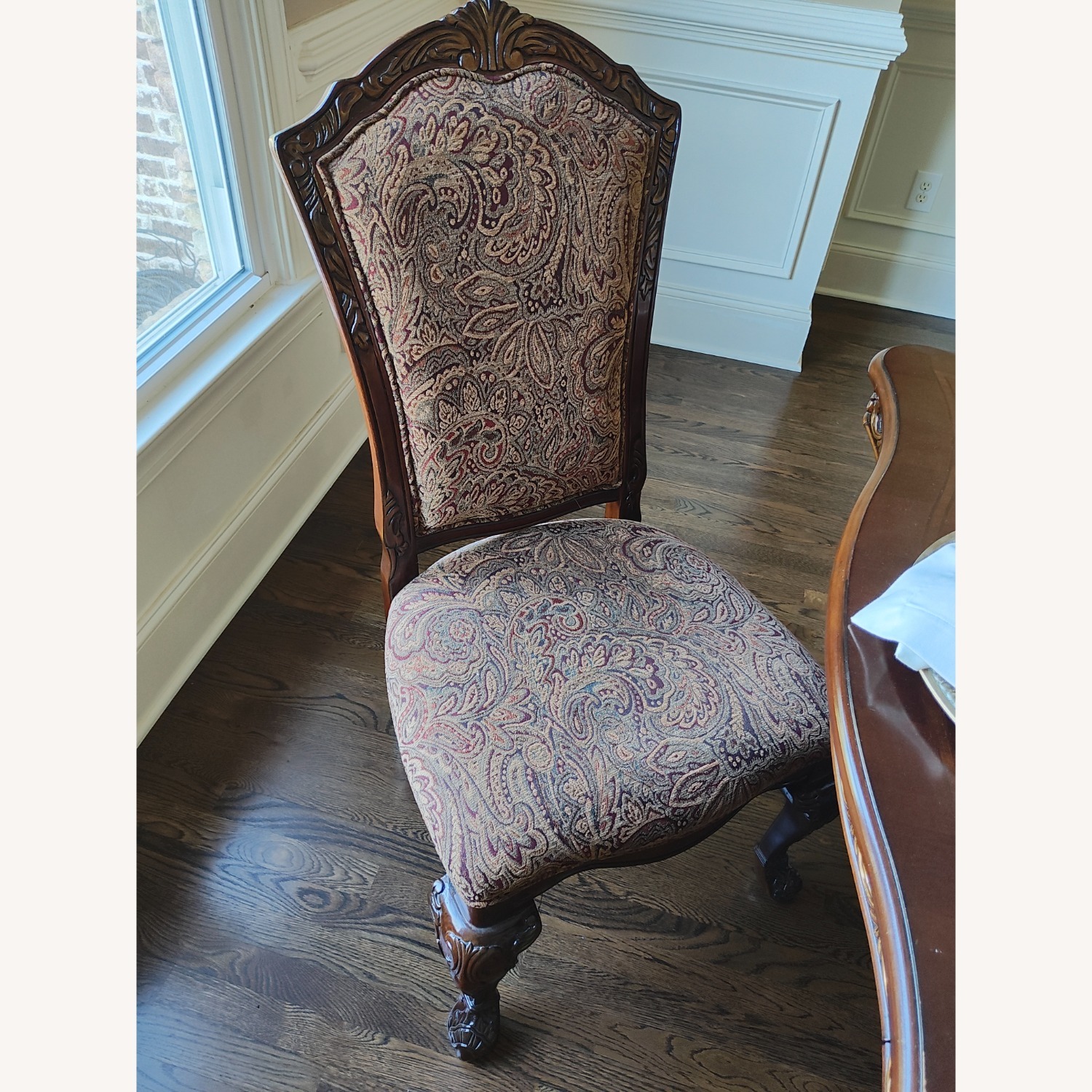 Rooms To Go Dark Brown Wood Dining Table - image-3