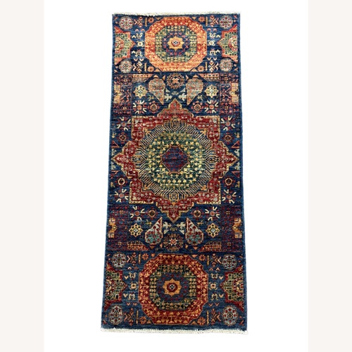 Used Small Hand-Knotted Mamluk Style Rug, 2’0” x 4’8” for sale on AptDeco