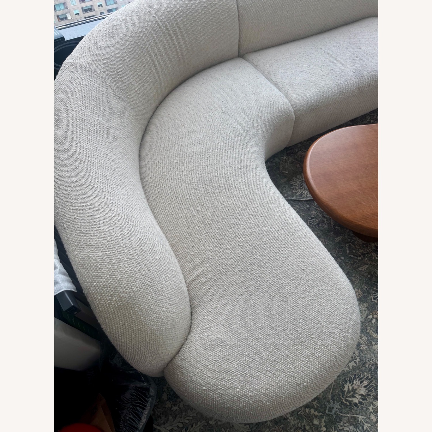 West Elm Laurent Curved Sectional Boucle - image-4