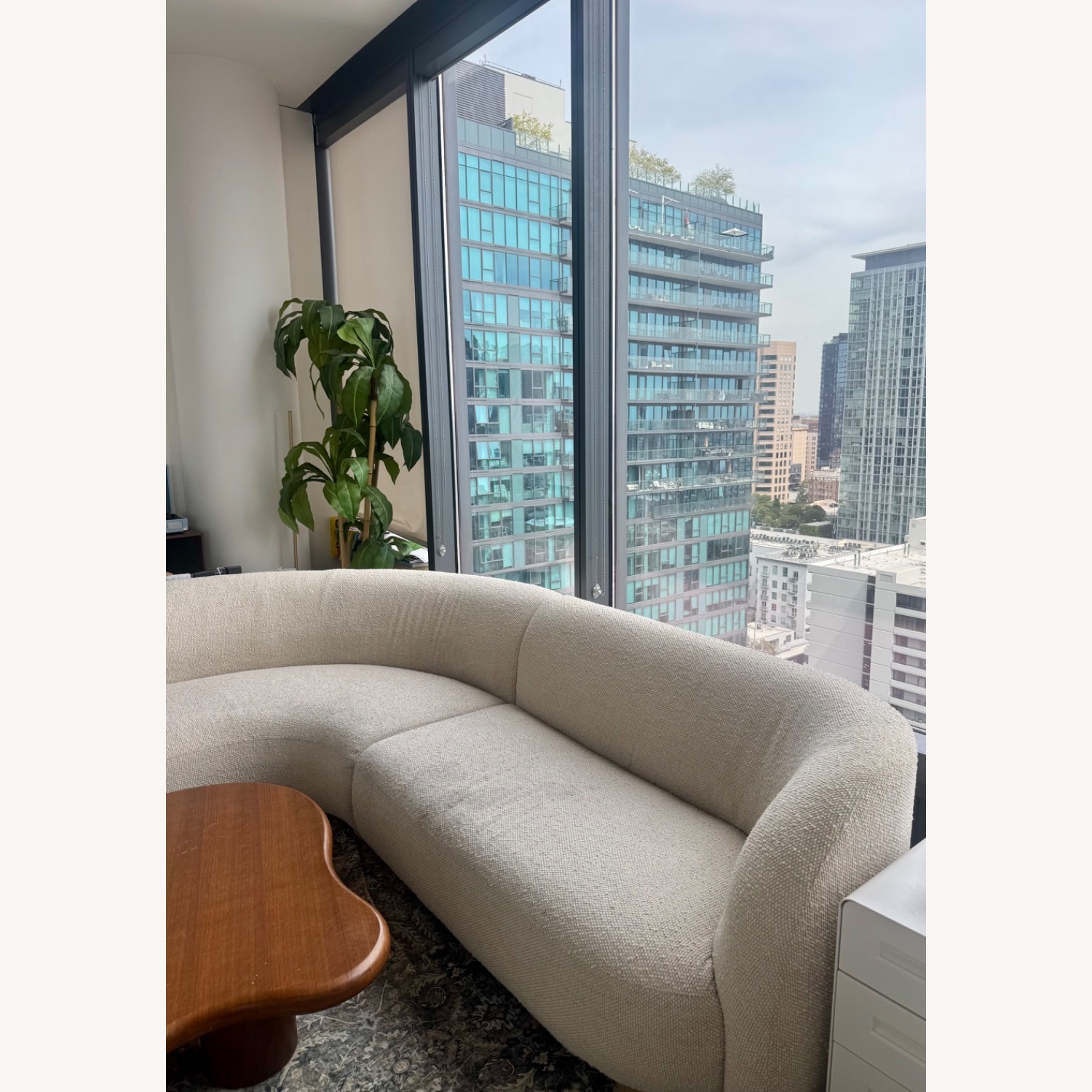 West Elm Laurent Curved Sectional Boucle - image-2