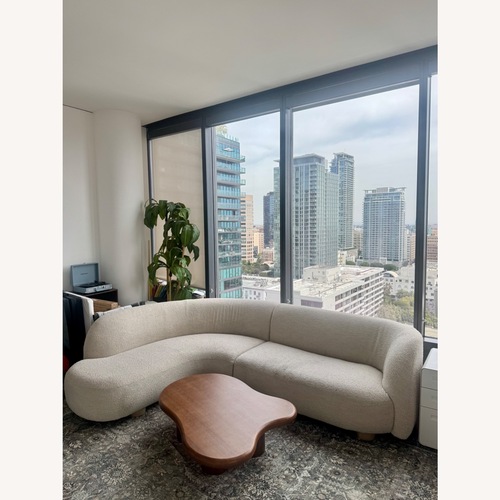 Used West Elm Laurent Curved Sectional Boucle for sale on AptDeco