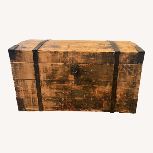 Used Light Brown Wood Chest for sale on AptDeco