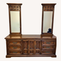 Burlington House Vintage Dresser With Mirrors