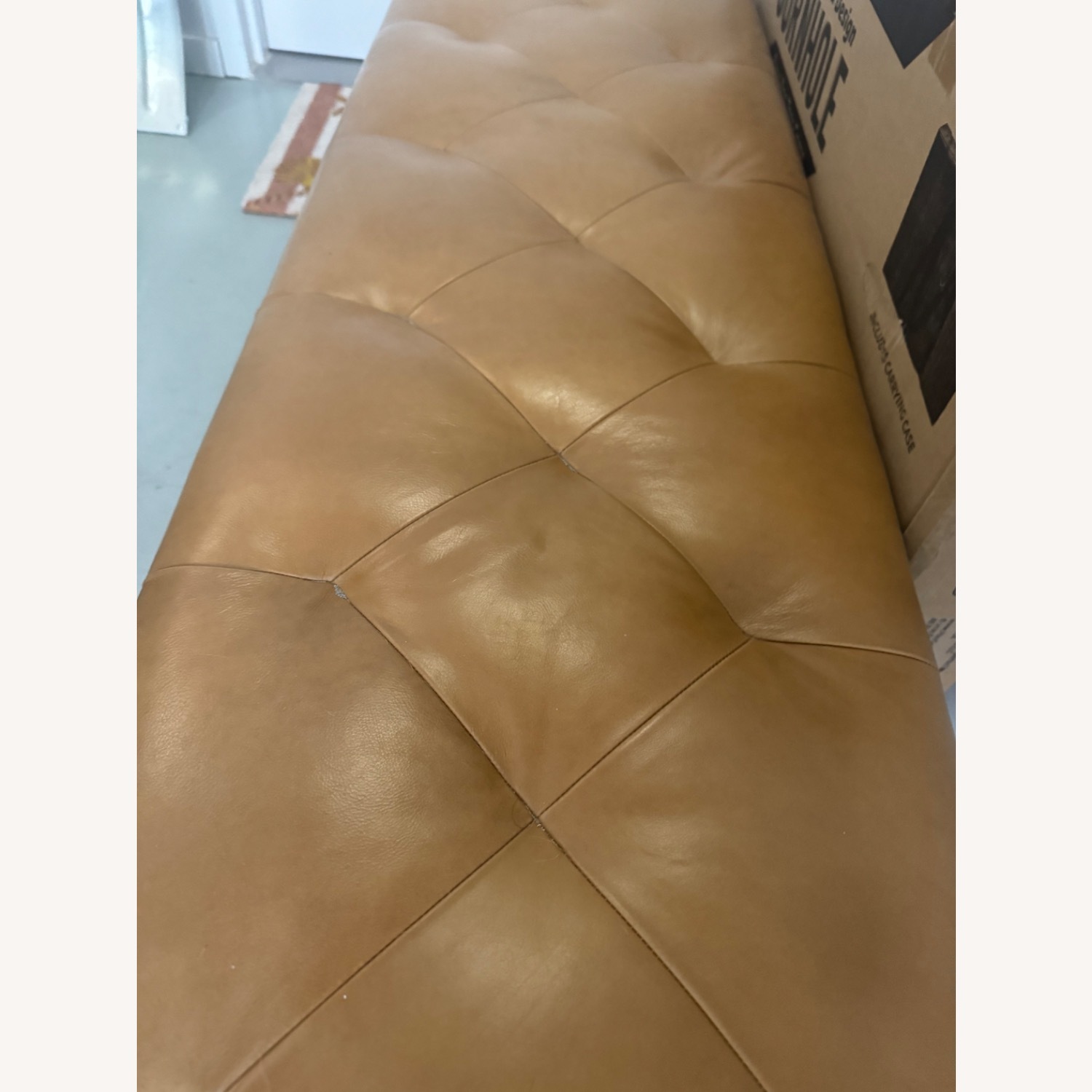 Article Level 61" Leather Bench - Bella Caramel  - image-4