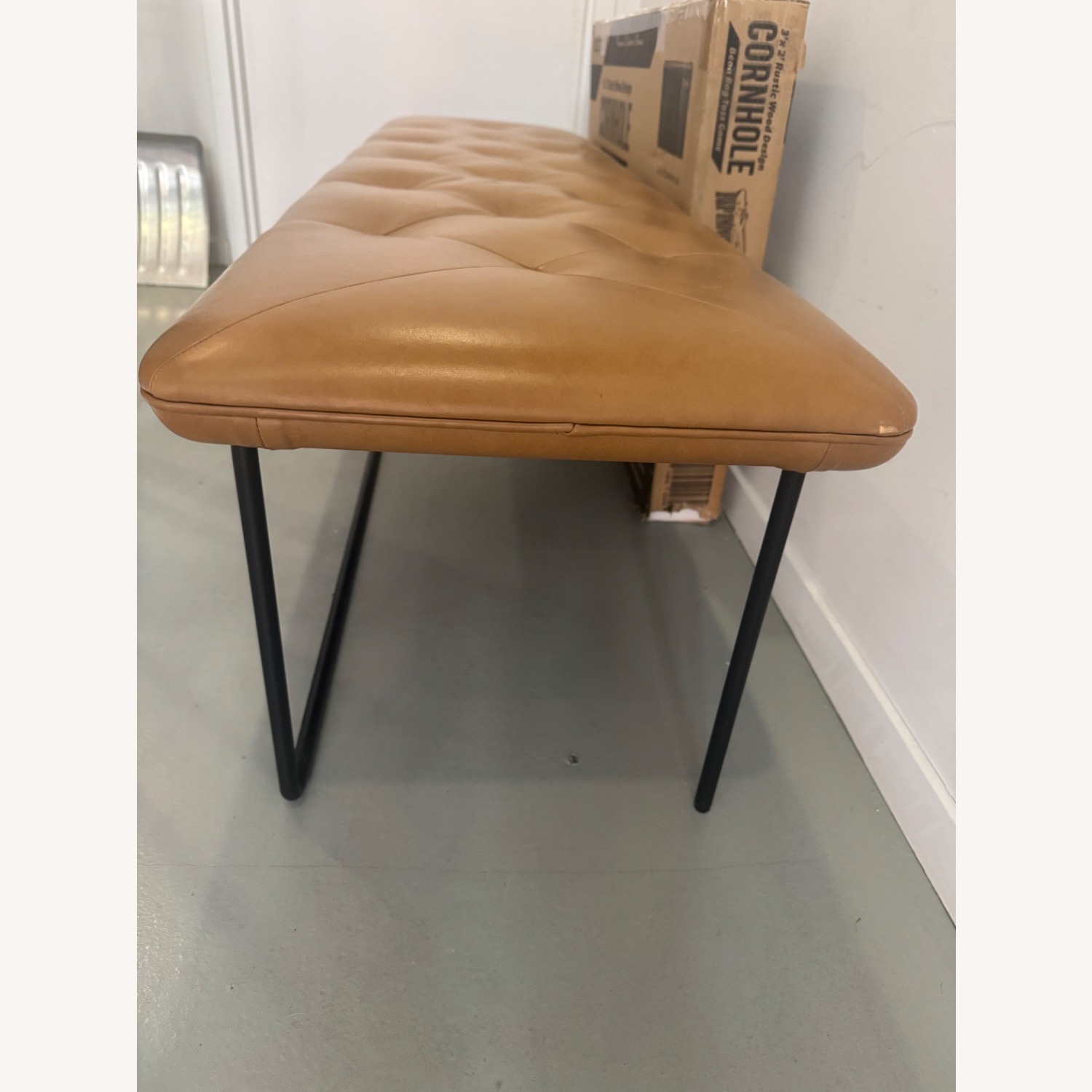 Article Level 61" Leather Bench - Bella Caramel  - image-6