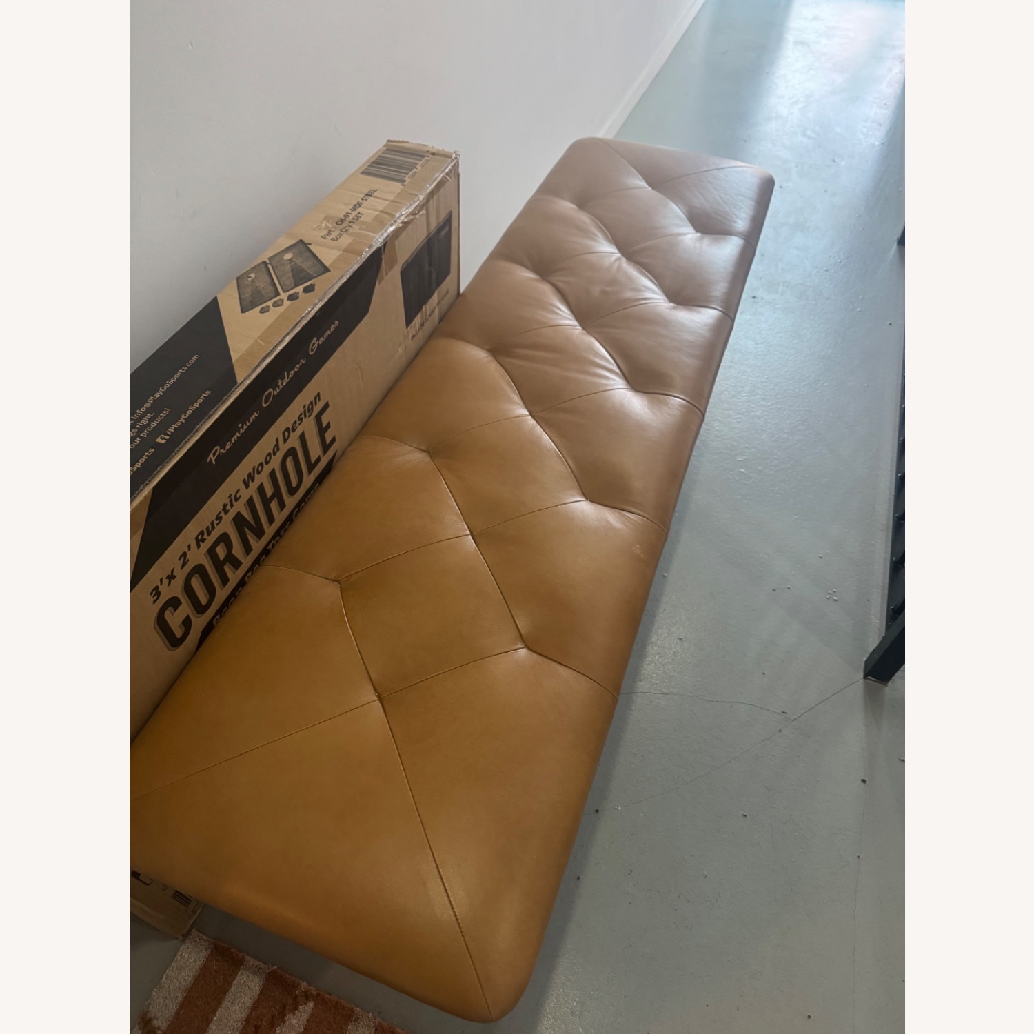 Article Level 61" Leather Bench - Bella Caramel  - image-9