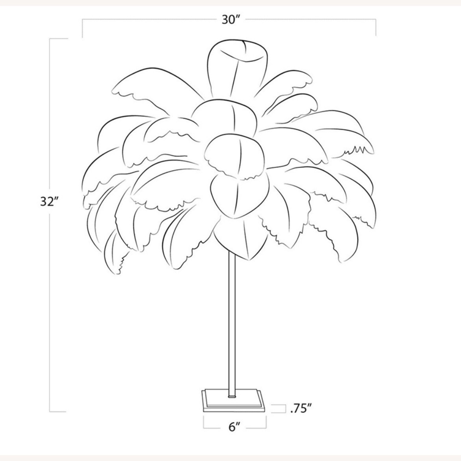 Josephine Feather Table Lamp - image-2