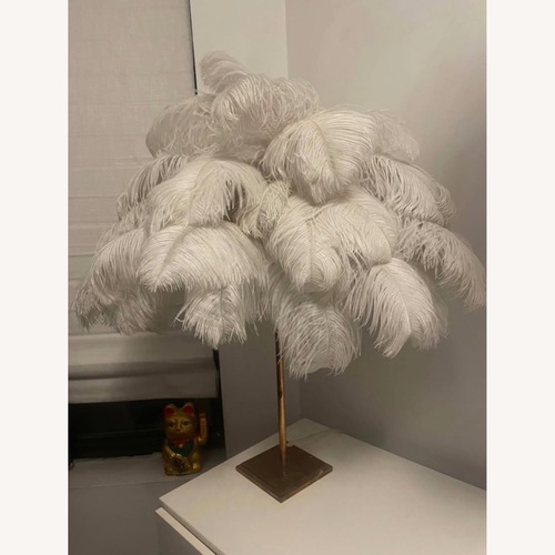 Used Josephine Feather Table Lamp for sale on AptDeco