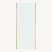 West Elm Brass Metal Frame Floor Mirror