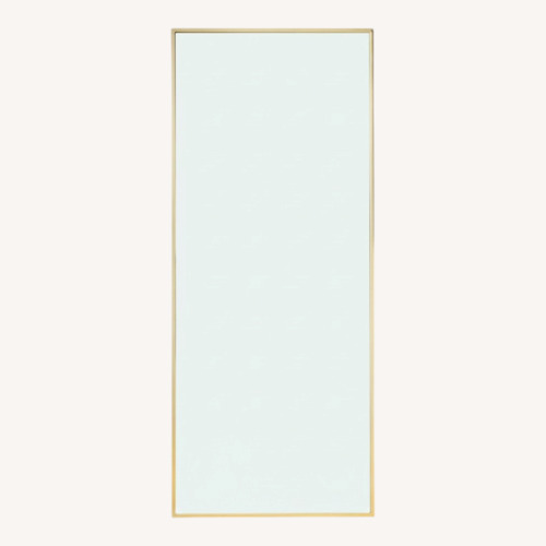 Used West Elm Brass Metal Frame Floor Mirror for sale on AptDeco