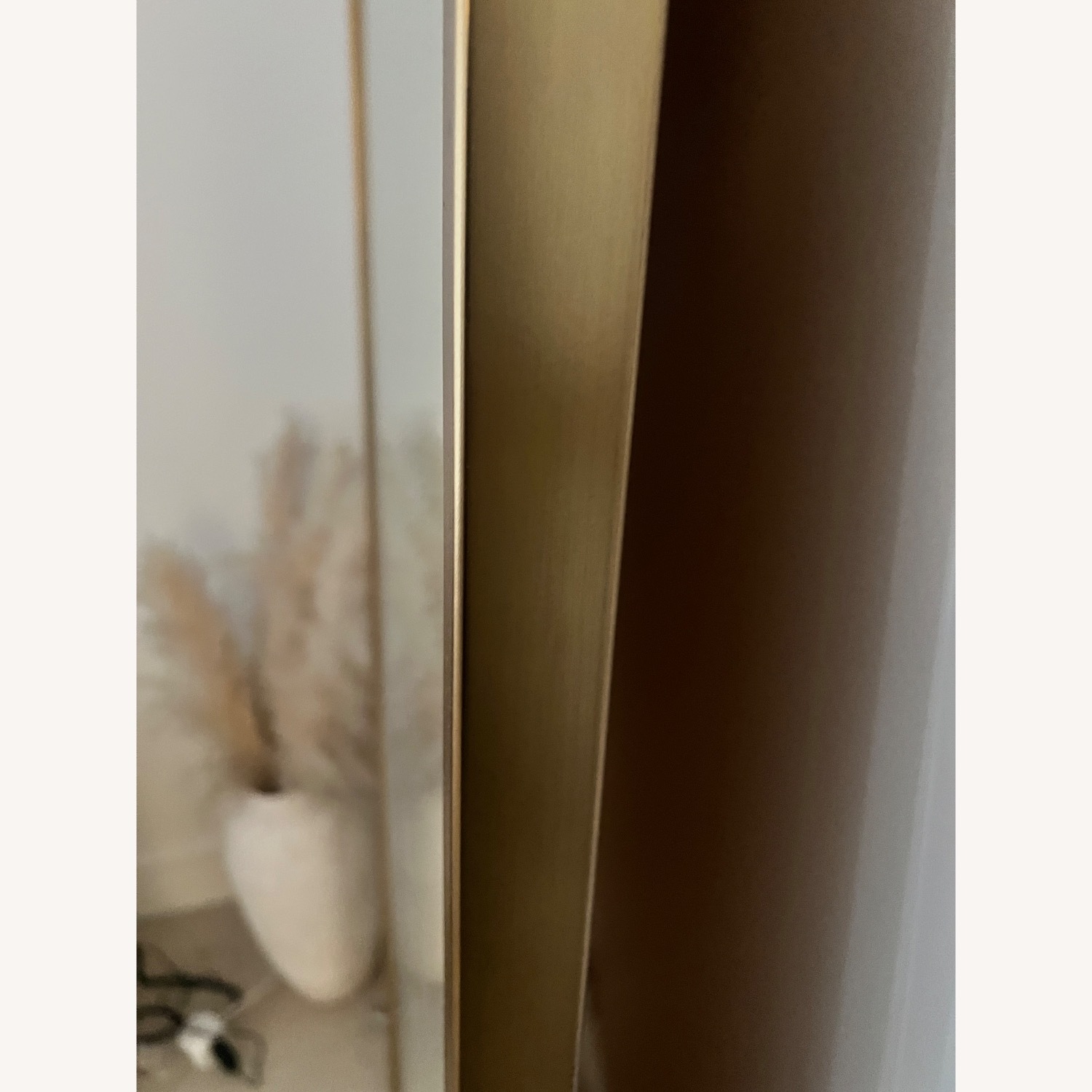 West Elm Brass Metal Frame Floor Mirror - image-3