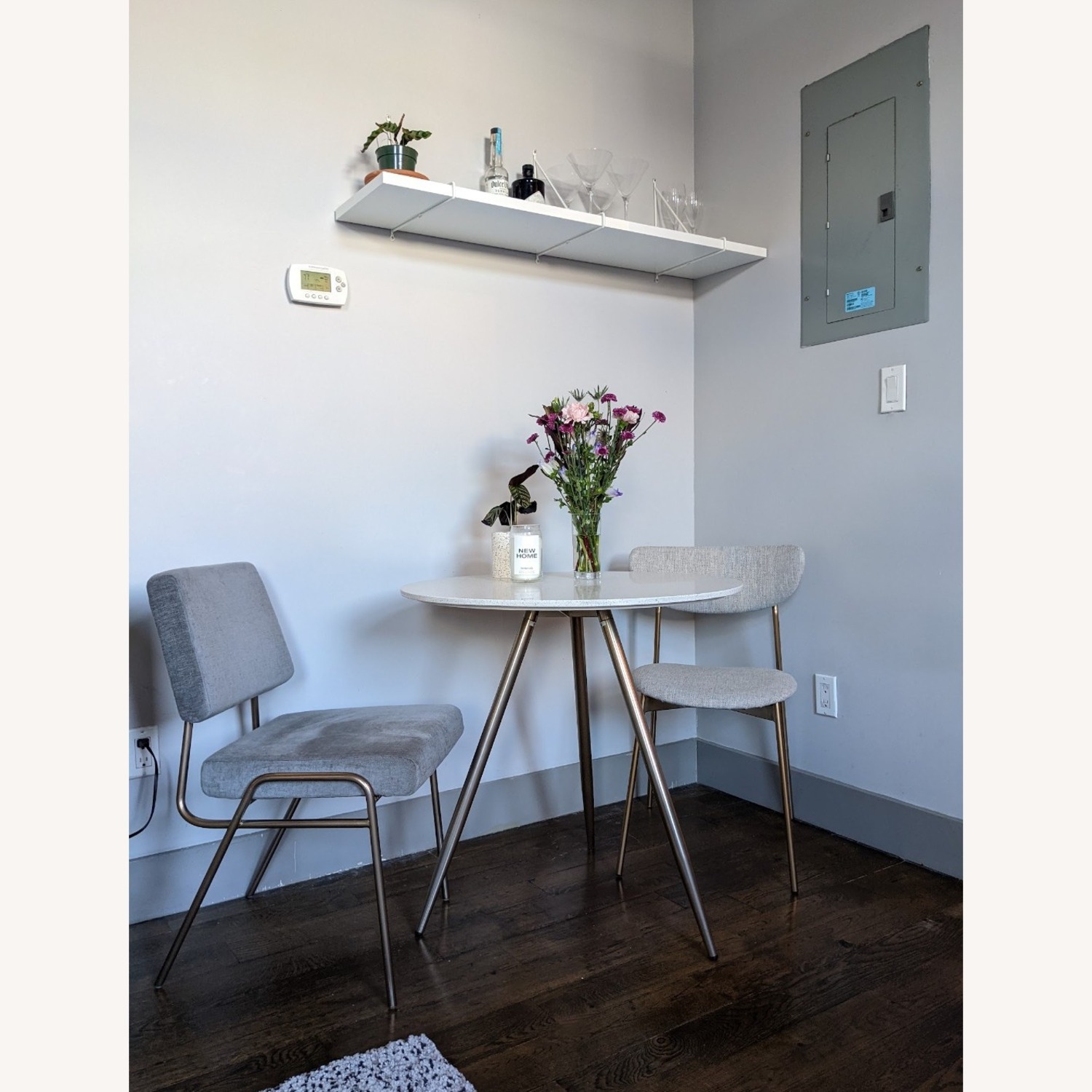 West Elm Mid-Century Modern Petal Upholstered Dining Chair - image-3