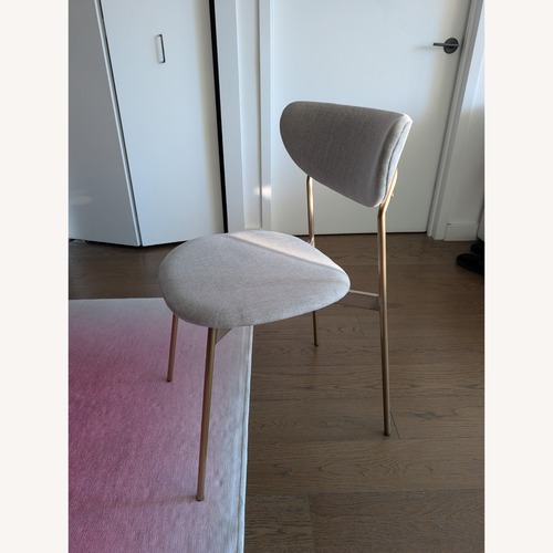 Used West Elm Mid-Century Modern Petal Upholstered Dining Chair for sale on AptDeco