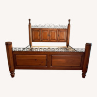 Kincaid Furniture Dark Brown Wood King Bed