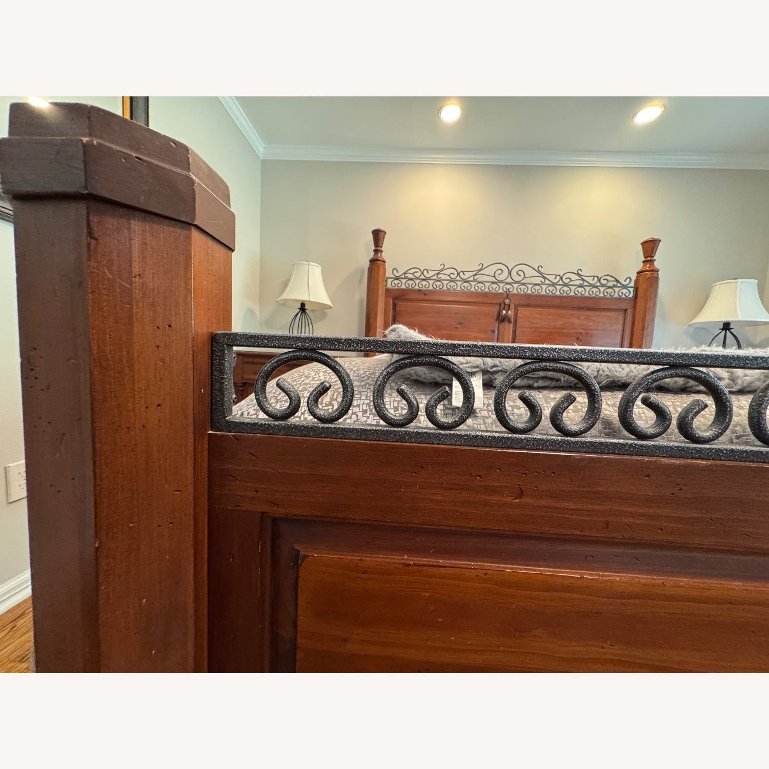 Kincaid Furniture Dark Brown Wood King Bed - image-5