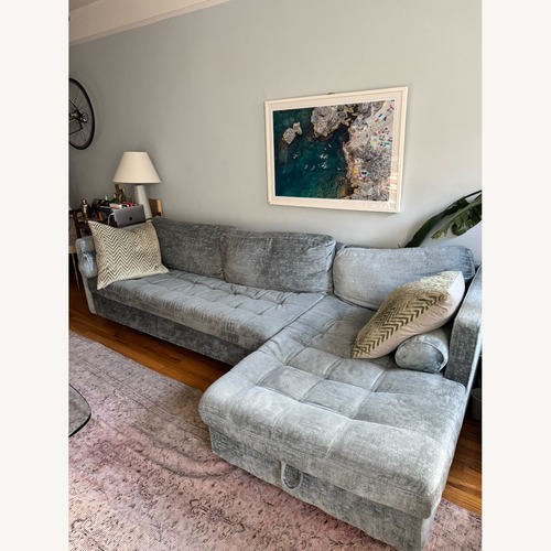 Used Joybird Light Gray Fabric Sleeper Sofa for sale on AptDeco