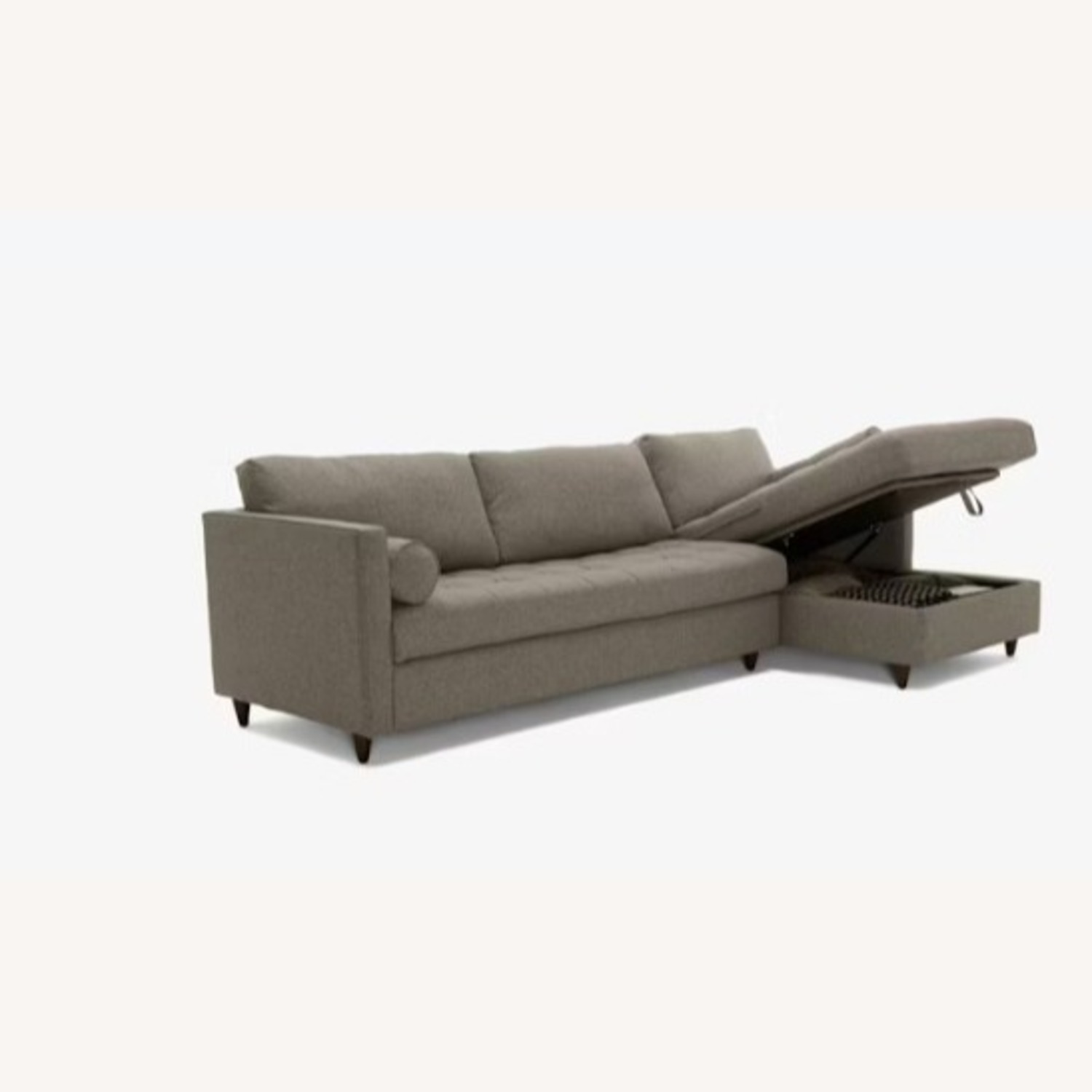 Joybird Light Gray Fabric Sleeper Sofa - image-3