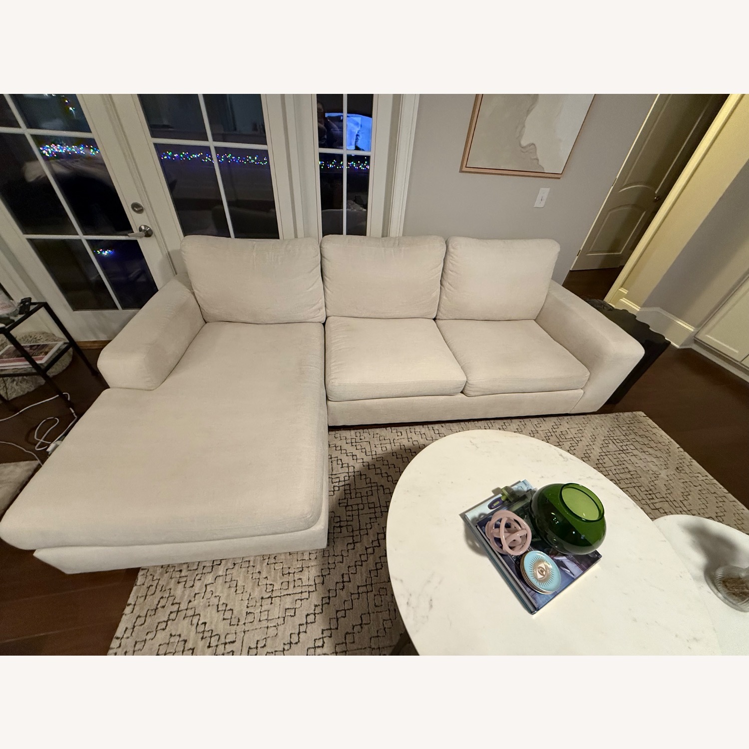 Pottery Barn Big Sur White 2 Piece Sectional - image-4