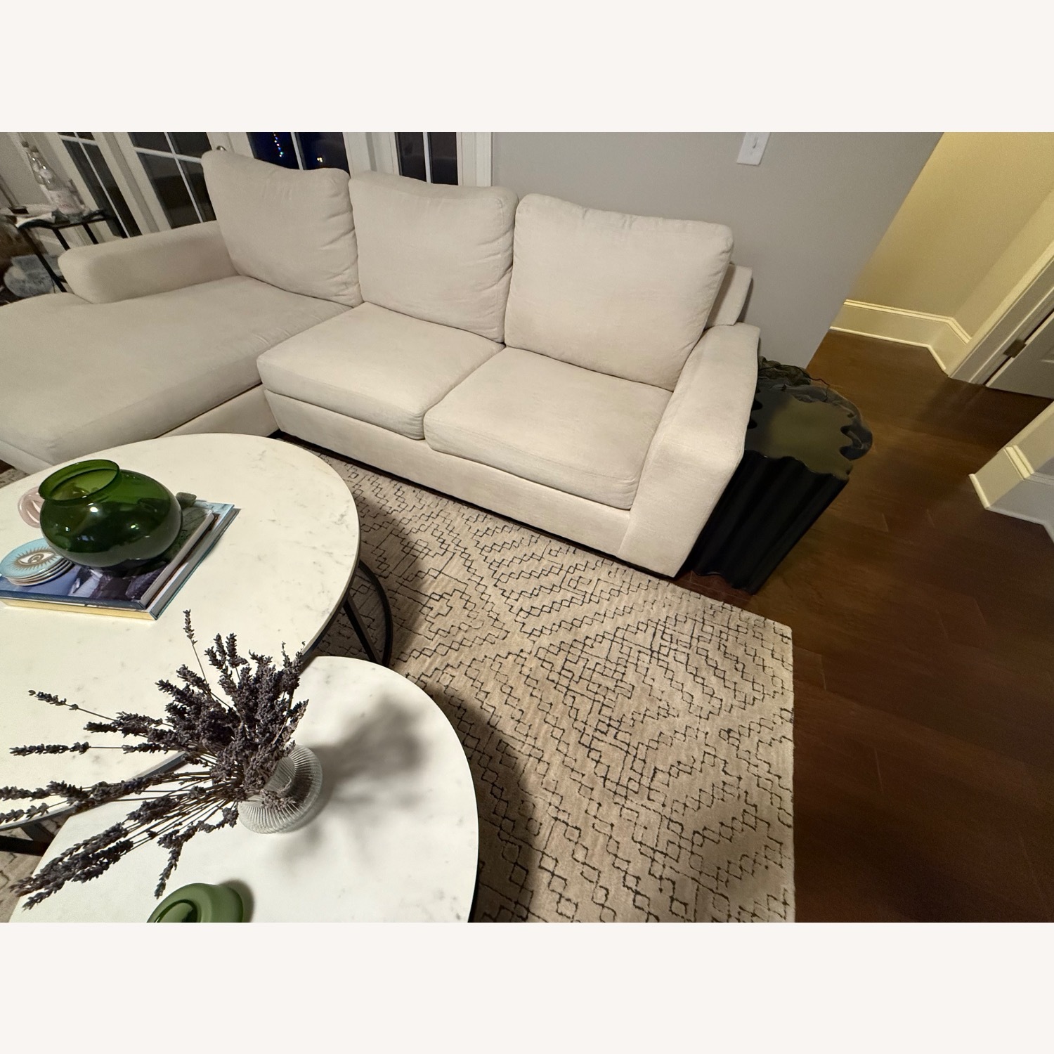 Pottery Barn Big Sur White 2 Piece Sectional - image-2